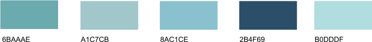 Aqua Color - 150 Shades with Names, Hex Codes, and Examples - Drawing Blog