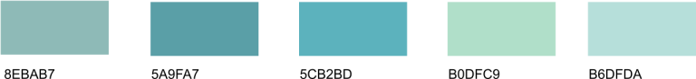 Aqua Color - 150 Shades with Names, Hex Codes, and Examples - Drawing Blog