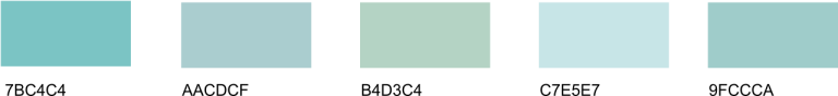 Aqua Color - 150 Shades with Names, Hex Codes, and Examples - Drawing Blog