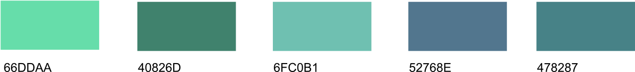 Aqua Color - 150 Shades with Names, Hex Codes, and Examples - Drawing Blog
